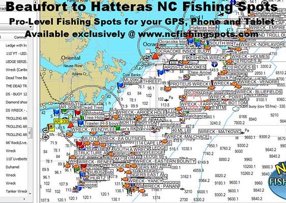 Beaufort to Hatteras Outer Banks Fishing Spots