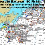 Beaufort to Hatteras NC Fishing Spots for GPS