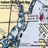 Cape Fear NC Inshore Fishing Spots Map