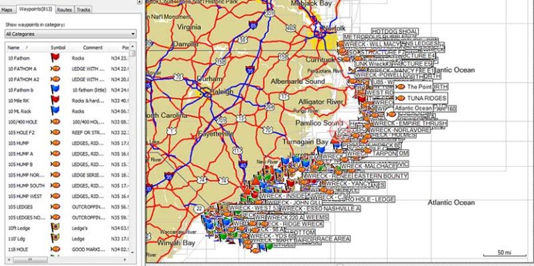 How it works & what comes with it | NC Fishing Spots for GPS & Mobile ...